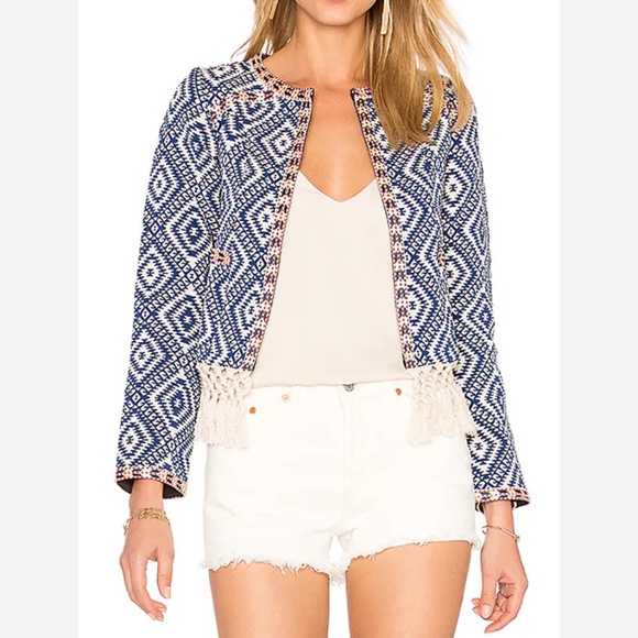 Revolve Tularosa Santa Fe Fringe Jacket Size Small - Picture 3 of 12